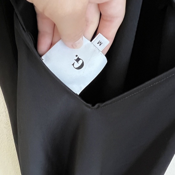 GWYN Olson Satin Backless Maxi Slip Dress in Black - Picture 9 of 11